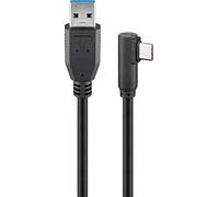 Goobay 66502 Câble USB-C™ vers USB A 3.0 90° noir - Connecteur USB 3.0 (type A) > Connecteur USB-C™