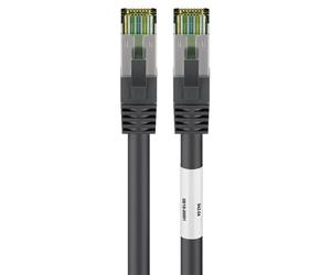 Goobay 66721 câble de réseau Noir 1 m Cat8.1 S/FTP (S-STP)