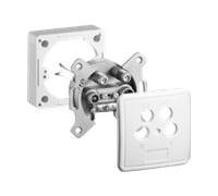 Goobay 67089 prise de courant 2x SAT + TV + Radio Blanc