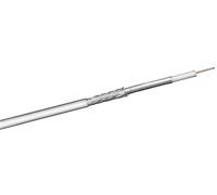 Goobay 67102 Câble d'antenne coaxial 100 dB, 2x blindé, CCS, 250 m, blanc, 250 m - testé en classe A, pour les installations de câbles numériques SAT et BK