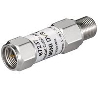 Goobay 67237 Mini amplificateur de câble coaxial 18 dB (DVB-T / SAT) - F mâle > F femelle, 5 MHz - 2300 MHz