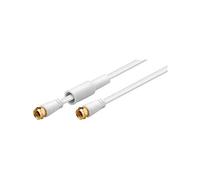 Goobay 67288 Flat SAT Antenna Cable (80 dB), 2x Shielded, Weatherproof, 2.5 m Length