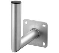 Goobay 67300 Aluminium Support mural pour parabole SAT, gris - avec distance au mur de 250 mm
