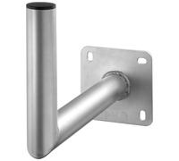 Goobay 67301 Aluminium Support mural pour parabole SAT, Gris - avec distance au mur de 350 mm