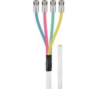Goobay 67330 80 dB Câble d'antenne coaxial Quattro Set, 2x blindé, CCS, 10 m, 10 m - 2x câble CCS blindé pour le raccordement LNB Quattro incl. 4x fiches F