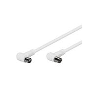 Goobay 67353 Câble de Connexion Coudé Antennes (80 dB), Double Blindage, 1.5 m Longueur