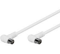 Goobay 67354 Câble de Connexion Coudé Antennes (80 dB), Double Blindage, 2.5 m Longueur
