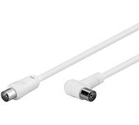 Goobay 67359 Câble de Connexion Coudé Antennes (80 dB), Double Blindage, 1.5 m Longueur