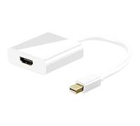 Goobay 67880 Câble Adaptateur Mini DisplayPort/HDMI 1.2, Doré, 0.10 m Longueur de Câble