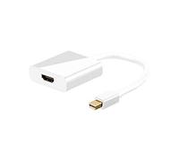Goobay 67880 Câble Adaptateur Mini DisplayPort/HDMI 1.2, Doré, 0.10 m Longueur de Câble