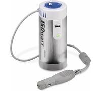 Goobay 67920 Convertisseur de tension pour véhicules DC/AC, argent - convertit 12 V DC en 230 V AC