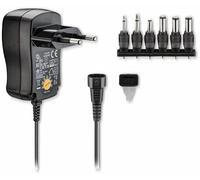 Goobay 67950 3 V - 12 V Alimentation Universelle, Noir, 1.8m Longueur de Câble