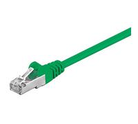 Goobay 68045 CAT 5e Câble de Liaison, SF/UTP, Vert, 3m Longueur de Câble