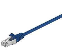 Goobay 68055 CAT 5e Câble de Liaison, SF/UTP, Bleu, 2m Longueur de Câble