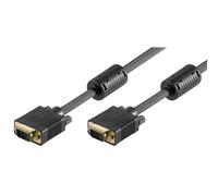 Goobay 68140 Câble écran SVGA Full HD, plaqué or, 20 m, noir - VGA mâle (15 broches) > VGA mâle (15 broches)