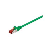 Goobay 68294 CAT 6 Câble de Liaison, S/FTP (PiMF), Vert, 10m Longueur de Câble