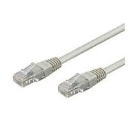 Goobay 68337 CAT 5e Câble de Liaison, U/UTP, Gris, 0.5m Longueur de Câble