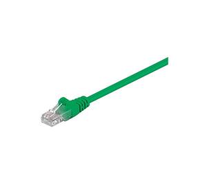 Goobay 68348 CAT 5e Câble de Liaison, U/UTP, Vert, 10m Longueur de Câble