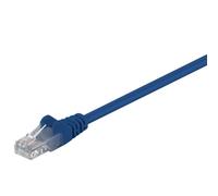 Goobay 68350 CAT 5e Câble patch, U/UTP, bleu, 15 m - CCA mélange de cuivre