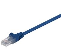 Goobay 68365 CAT 5e Câble patch, U/UTP, bleu, 3 m - CCA mélange de cuivre