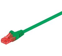 Goobay 68400 CAT 6 Câble patch, U/UTP, vert, 2 m - CCA mélange de cuivre
