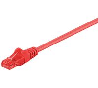 Goobay 68421 CAT 6 Câble de Liaison, U/UTP, Rouge, 5m Longueur de Câble