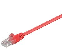 Goobay 68441 CAT 6 Câble de Liaison, U/UTP, Rouge, 1m Longueur de Câble