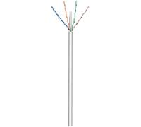Goobay 68466 CAT 6 câble réseau, U/UTP, gris, 100 m - CU, AWG 23/1 (solid), LSZH