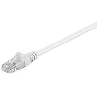 Goobay 68507 CAT 5e Câble de Liaison, U/UTP, Blanc, 30m Longueur de Câble