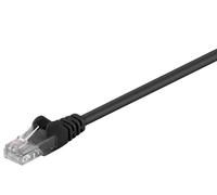 Goobay 68652 CAT 5e Câble patch, U/UTP, noir, 50 m - CCA mélange de cuivre