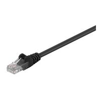 Goobay 68653 CAT 5e Câble patch, U/UTP, noir, 7.5 m - CCA mélange de cuivre