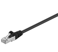 Goobay 68675 CAT 5e Câble patch, SF/UTP, noir, 7.5 m - CCA mélange de cuivre