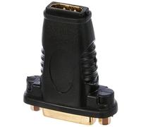 Goobay 68690 Adaptateur HDMI/DVI-I, Doré, Femelle, Type A