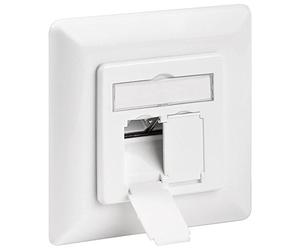 Goobay 68721 Boîtier Encastré, (UP) CAT 6a, Blanc