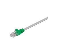 Goobay 68866 CAT 5e Câble de Liaison Croisé, U/UTP, Gris/Vert, 3m Longueur