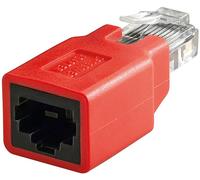 Goobay 68912 changeur de genre de câble RJ-45 Rouge