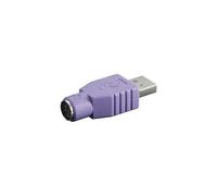 Goobay 68918 changeur de genre de câble USB Type-A PS/2 Violet