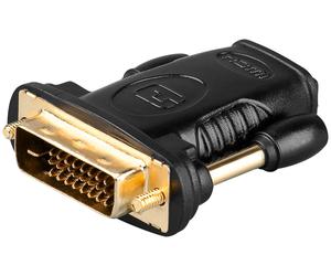 Goobay 68931 changeur de genre de câble HDMI Type-A DVI-D (24+1 pin) Noir