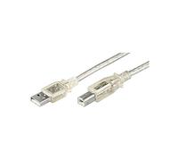 Goobay 68972 Câble Hi-Speed USB 2.0, Transparent, 1.8m Longueur