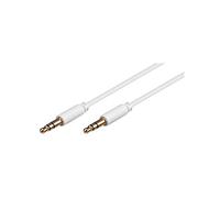 GOOBAY 69112 - Câble audio, prise jack stéréo 3,5 mm, 1,5 m, blanc