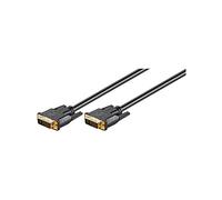 Goobay 69210 Câble DVI-I FullHD Dual Link, Doré, 3m Longueur