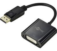 Goobay 69873 DisplayPort / DVI Adaptateur [1x DisplayPort mâle - 1x DVI femelle 24+1 pôles] noir 0.15 m