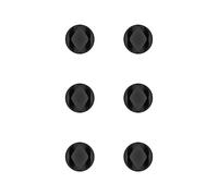 Goobay 70362 Dispositif de gestion de câbles à 2 fentes (mini) noir - lot de 6 pour ranger et attacher les câbles