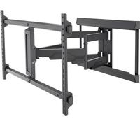 Goobay 71216 Pro Support TV mural Pro FULLMOTION (XL), noir - Support pour téléviseurs de 43 à 90 pouces (109 - 229 cm), max. 60 kg, entièrement mobile (pivotant, inclinable, latéralement v