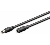 Goobay 71400 Câble d'extension DC 2,1 mm, noir, 10 m - pour l'alimentation électrique