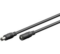 goobay 71401 Câble d'extension DC, prise creuse, extensions de câble de 5,5 mm x 2,5 mm, câble DC comme extension de câble d'alimentation, adapté au répéteur WLAN, routeur, routeur, caméra de sécurité, 3 m