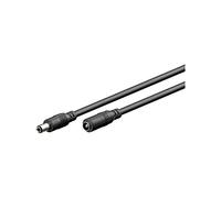 goobay 71401 Câble d'extension DC, prise creuse, extensions de câble de 5,5 mm x 2,5 mm, câble DC comme extension de câble d'alimentation, adapté au répéteur WLAN, routeur, routeur, caméra de sécurité, 3 m