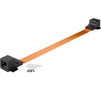 Goobay Câble réseau RJ45 Ultra-plat Passe-fenêtre Catégorie 5 50 cm Noir