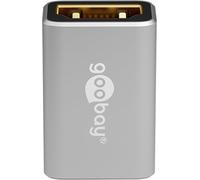 goobay 72008 Adaptateur HDMI Femelle vers HDMI Femelle 48 Gbits 8 K @ 60 Hz et 4 K @ 120 Hz HDMI Femelle vers HDMI Femelle 48 Gbits Adaptateur d'extension HDR, Arc, plaqué Or