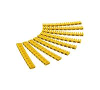 Goobay 72516 Clips D'Identification de Câbles, Lettres A-C, pour un Diamètre de Câble de 2.5 mm Maximum, Paquet de 90